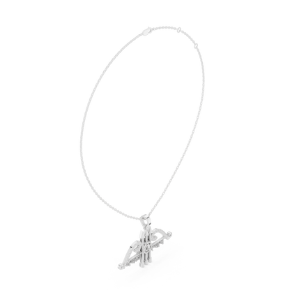 Sacred Khatu Shyam Trishul | Om Symbol Diamond Pendant | Blessed Three Tone Devotional Combo
