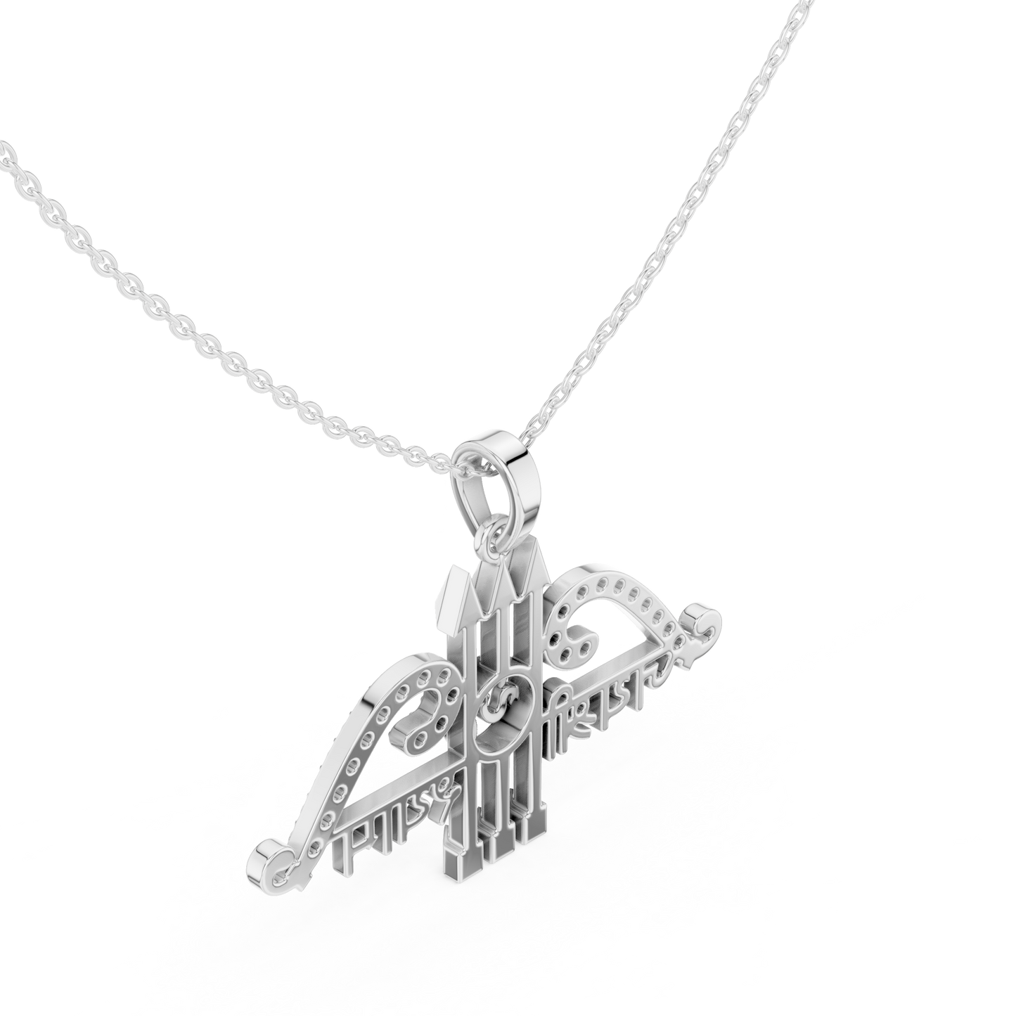 Sacred Khatu Shyam Trishul | Om Symbol Diamond Pendant | Blessed Three Tone Devotional Combo