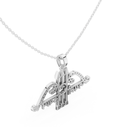 Sacred Khatu Shyam Trishul | Om Symbol Diamond Pendant | Blessed Three Tone Devotional Combo