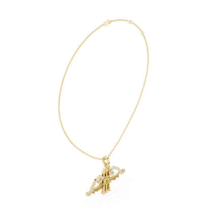 Sacred Khatu Shyam Trishul | Om Symbol Diamond Pendant | Blessed Three Tone Devotional Combo
