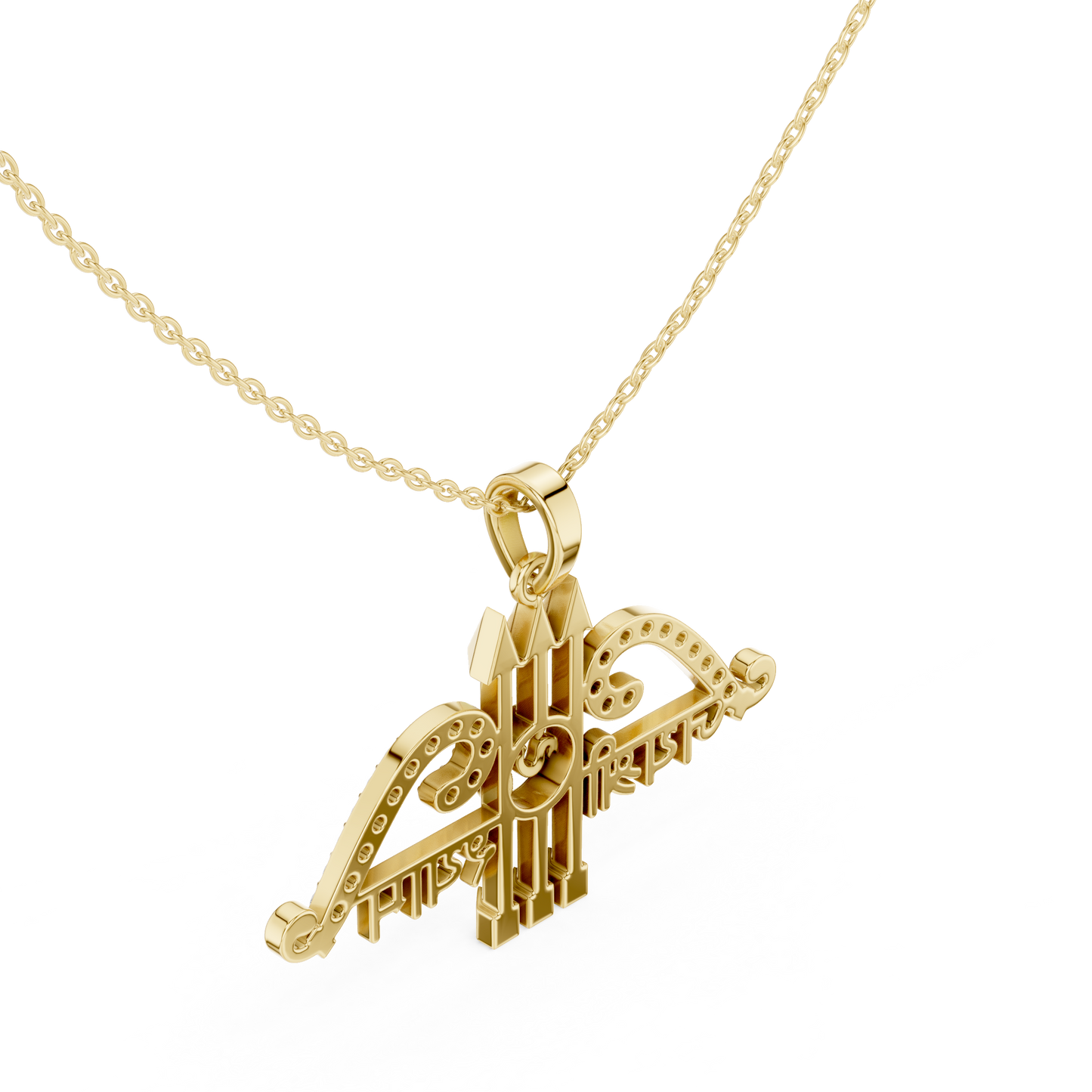 Sacred Khatu Shyam Trishul | Om Symbol Diamond Pendant | Blessed Three Tone Devotional Combo