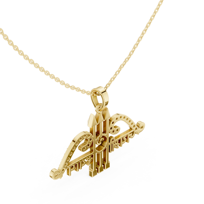 Sacred Khatu Shyam Trishul | Om Symbol Diamond Pendant | Blessed Three Tone Devotional Combo