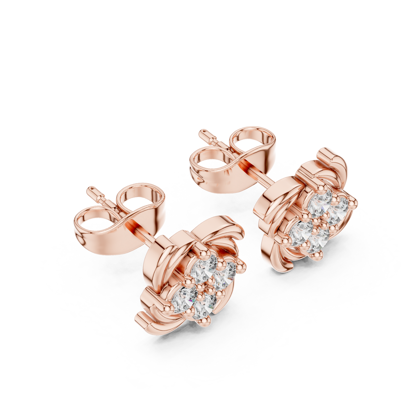 Iconic Blossom Diamonds | Designer Stud Jewelry | Exclusive Gold Radiance Perfection