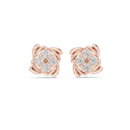 Iconic Blossom Diamonds | Designer Stud Jewelry | Exclusive Gold Radiance Perfection