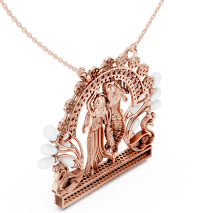 Radha Krishna Divine Love - Eternal Gold Blessings - Sacred Union Shines Forever Gracefully