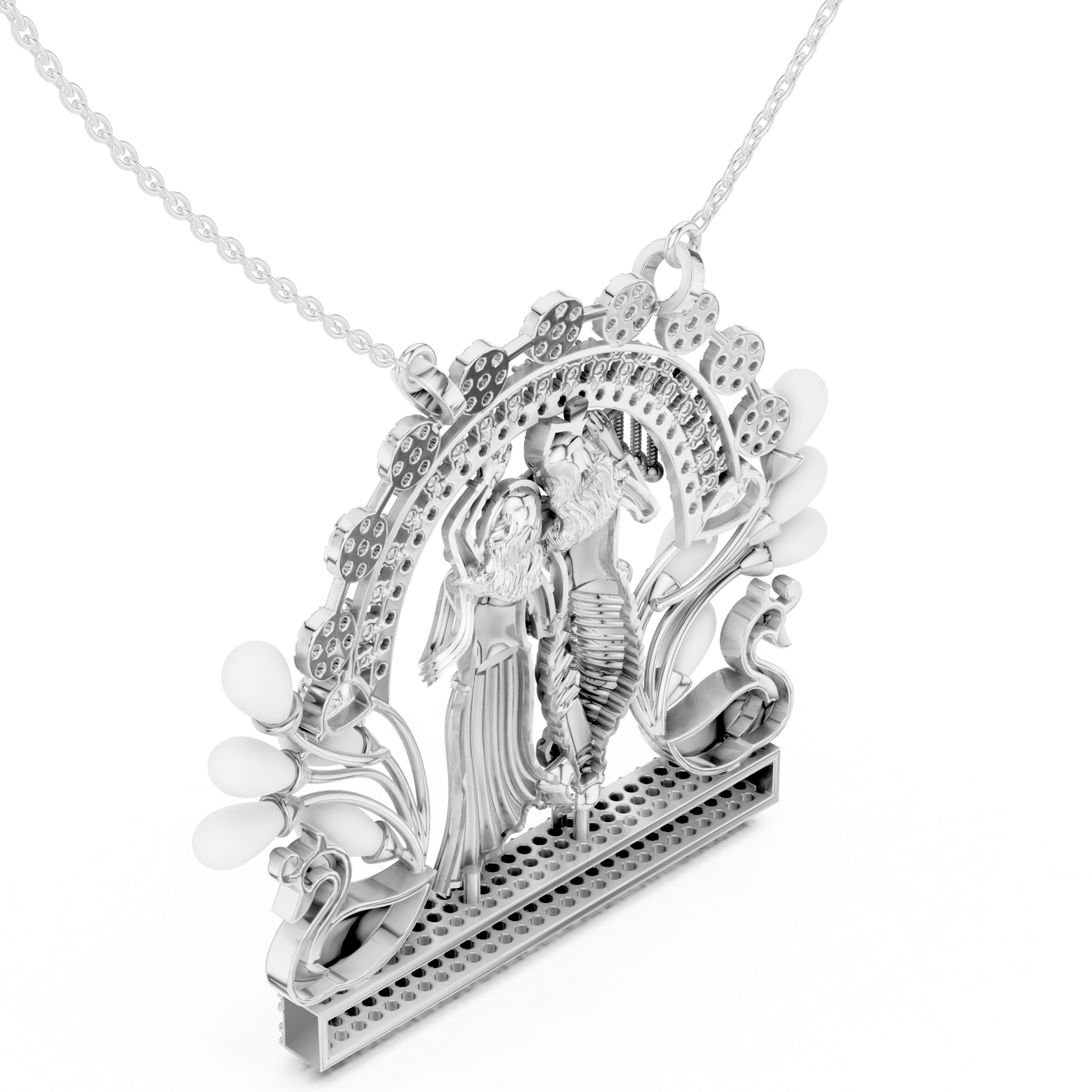 Radha Krishna Divine Love - Eternal Gold Blessings - Sacred Union Shines Forever Gracefully