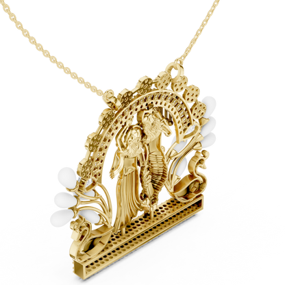 Radha Krishna Divine Love - Eternal Gold Blessings - Sacred Union Shines Forever Gracefully