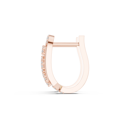 Bespoke-Aesthetic Diamond Earrings | Architectural Silver Hoop Creation | Luxury Statement Diamond Earrings | Designed for Power & Presence