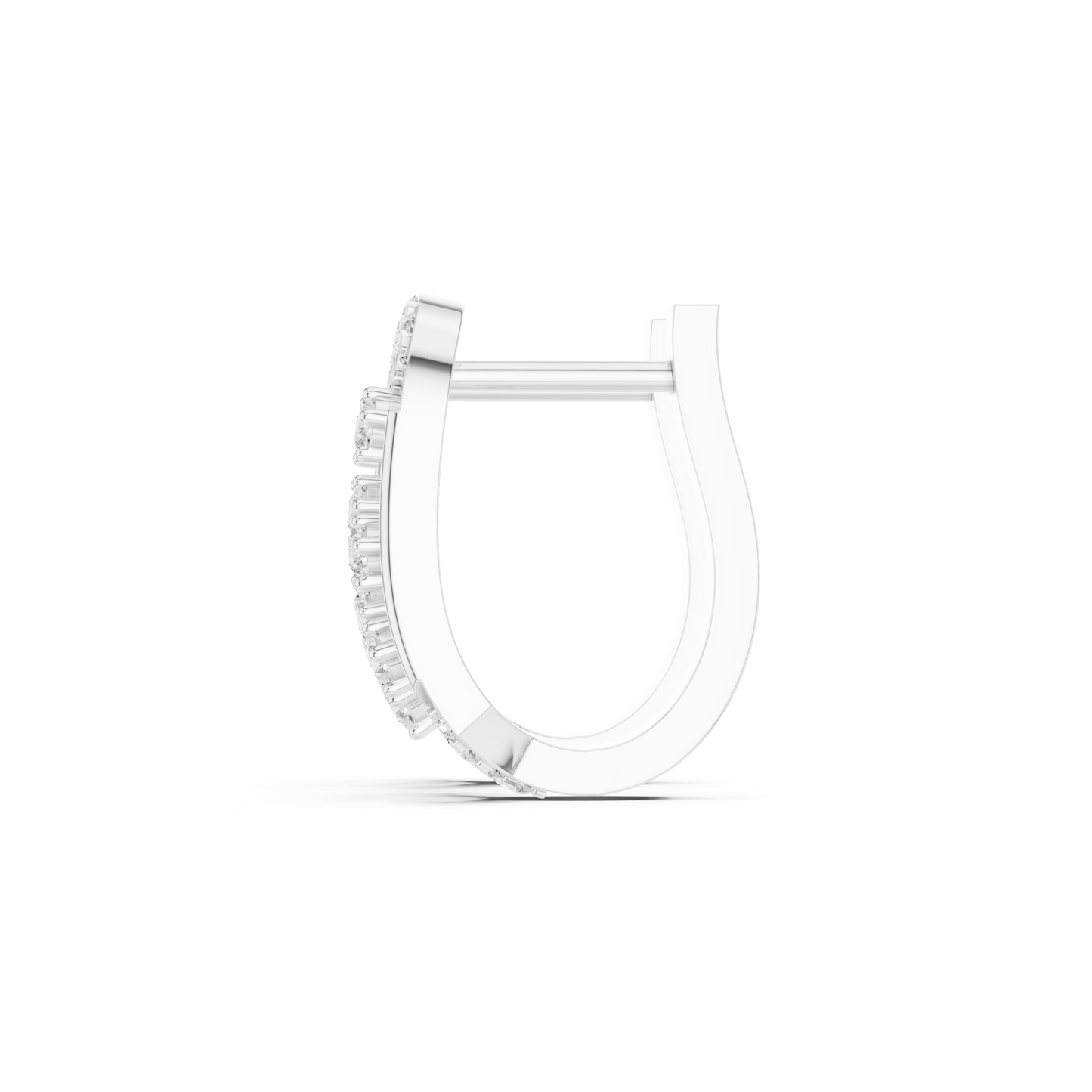 Bespoke-Aesthetic Diamond Earrings | Architectural Silver Hoop Creation | Luxury Statement Diamond Earrings | Designed for Power & Presence