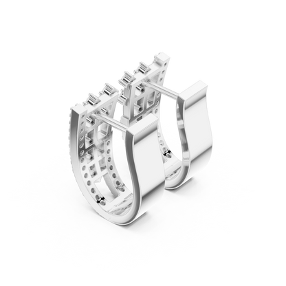 Objet de Joaillerie Diamond Earrings | Sculptural Gold Form | Salon Edition Diamond Stud Earrings | Contemporary High Jewelry