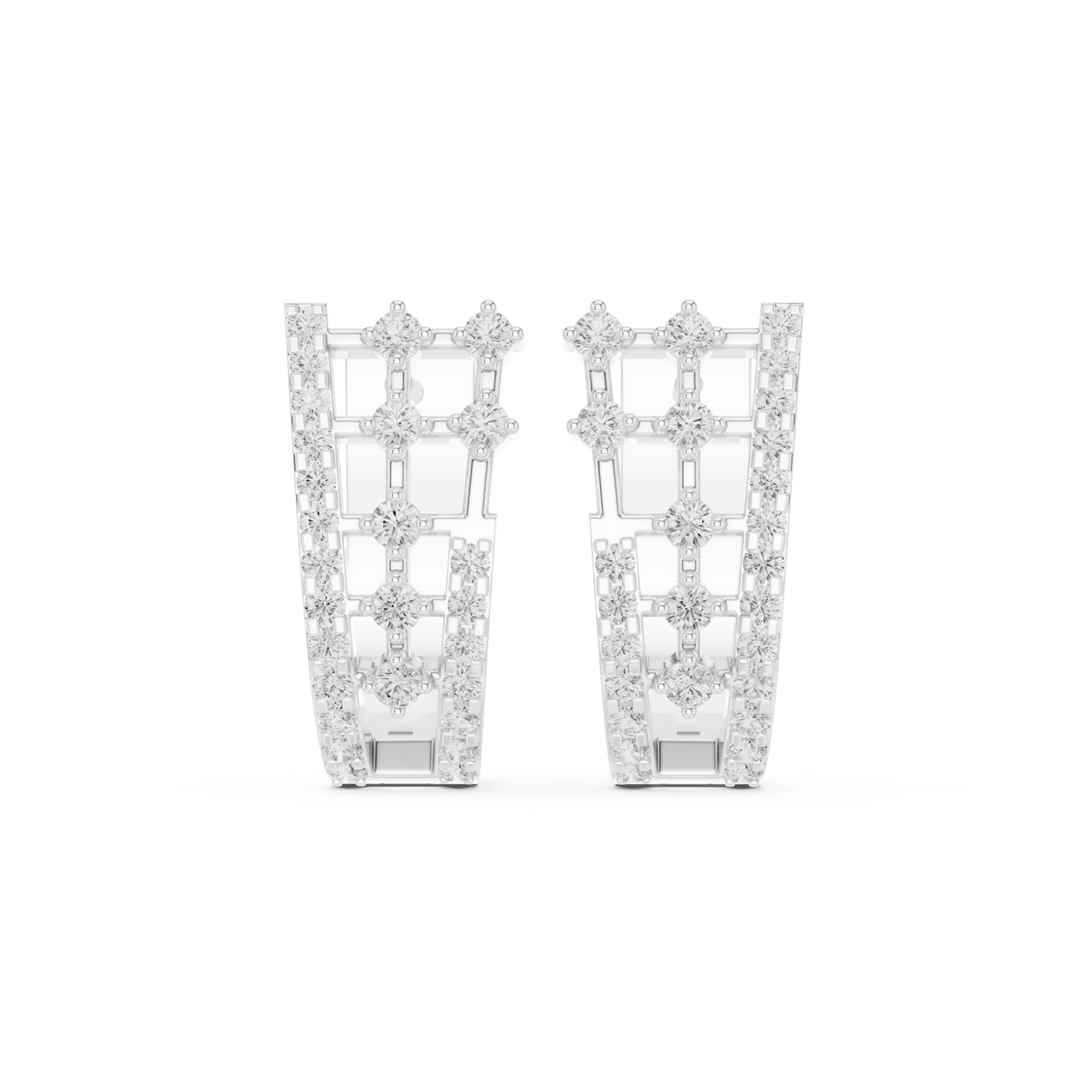 Objet de Joaillerie Diamond Earrings | Sculptural Gold Form | Salon Edition Diamond Stud Earrings | Contemporary High Jewelry