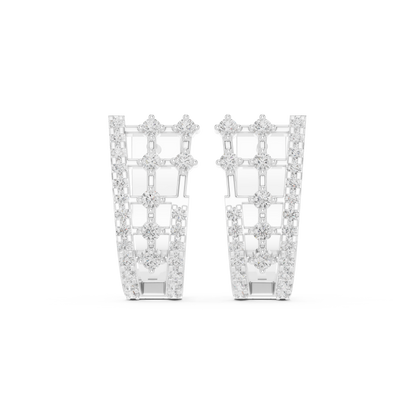 Objet de Joaillerie Diamond Earrings | Sculptural Gold Form | Salon Edition Diamond Stud Earrings | Contemporary High Jewelry