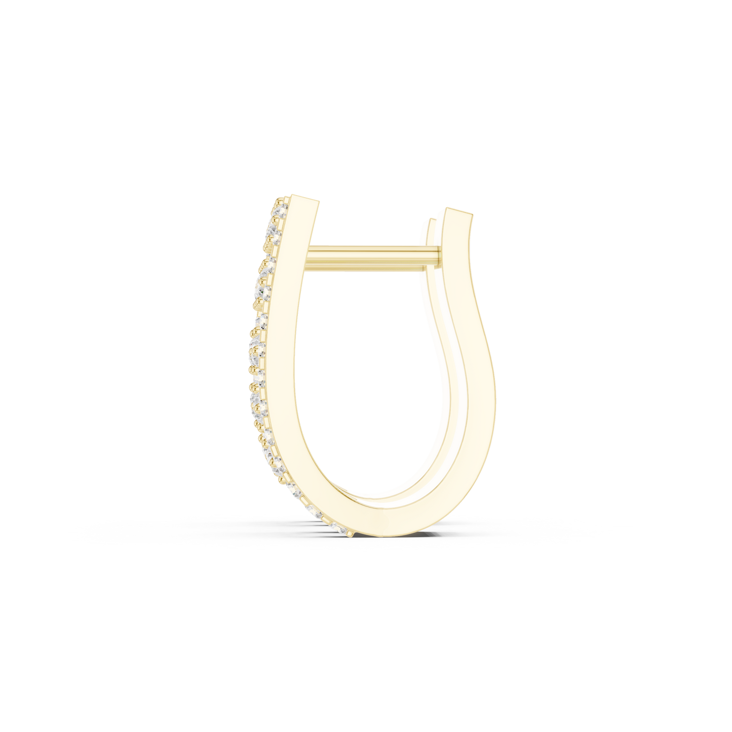 Objet de Joaillerie Diamond Earrings | Sculptural Gold Form | Salon Edition Diamond Stud Earrings | Contemporary High Jewelry