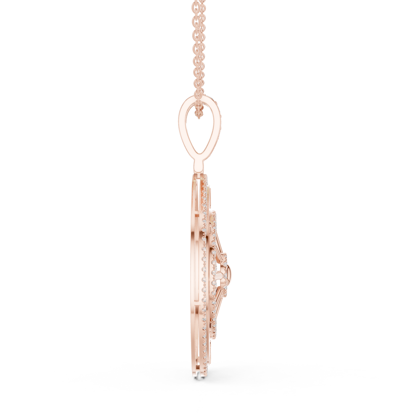 Navigate Life With Confidence | Premium Diamond Compass Pendant | Symbol Of Power Wealth Victory