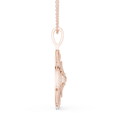 Navigate Life With Confidence | Premium Diamond Compass Pendant | Symbol Of Power Wealth Victory