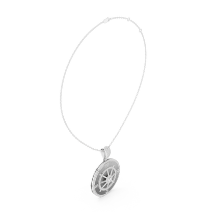 Navigate Life With Confidence | Premium Diamond Compass Pendant | Symbol Of Power Wealth Victory