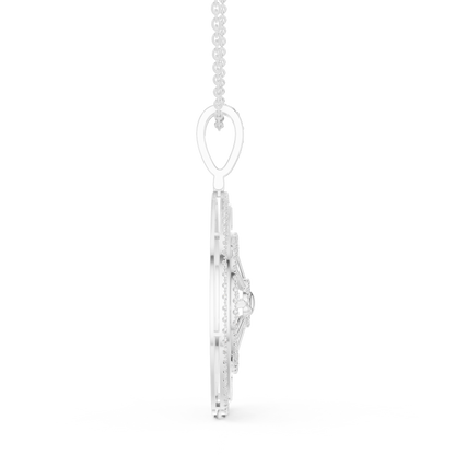 Navigate Life With Confidence | Premium Diamond Compass Pendant | Symbol Of Power Wealth Victory