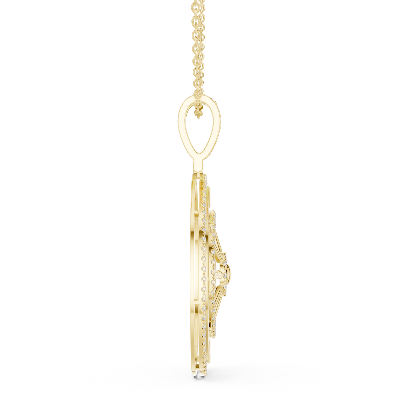 Navigate Life With Confidence | Premium Diamond Compass Pendant | Symbol Of Power Wealth Victory