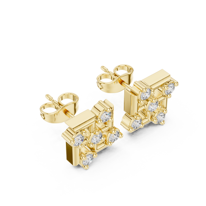 Ancient Symbolic Diamond work | Royal Gold Framework | Infinite Brilliance Power Emblem