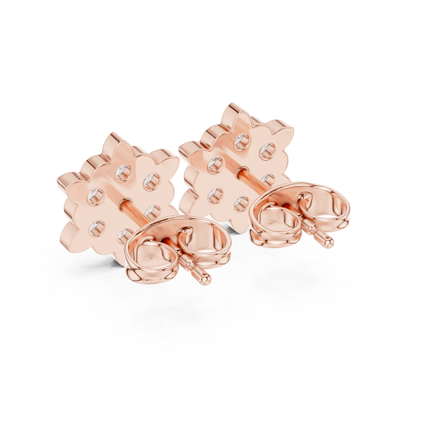 Aurelian Blossom Diamond Studs | Haute Joaillerie Floral Earrings | Museum Grade Ultra Luxury Creation