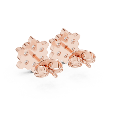 Aurelian Blossom Diamond Studs | Haute Joaillerie Floral Earrings | Museum Grade Ultra Luxury Creation