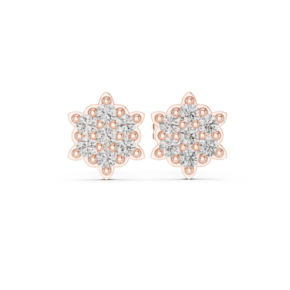 Aurelian Blossom Diamond Studs | Haute Joaillerie Floral Earrings | Museum Grade Ultra Luxury Creation