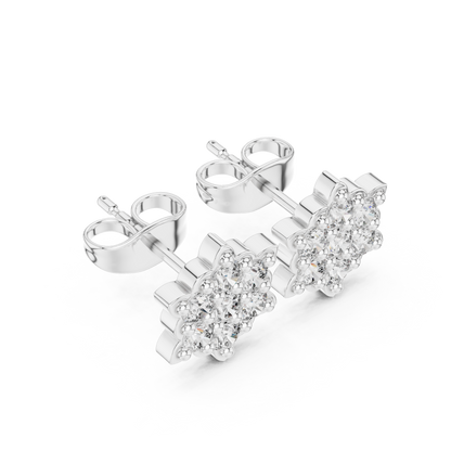 Aurelian Blossom Diamond Studs | Haute Joaillerie Floral Earrings | Museum Grade Ultra Luxury Creation