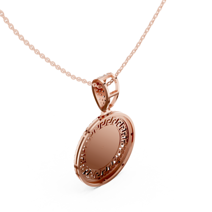 Ancient Greek Power Symbol - Modern Luxury Diamond Craft - Bold Look Premium Royal Energy