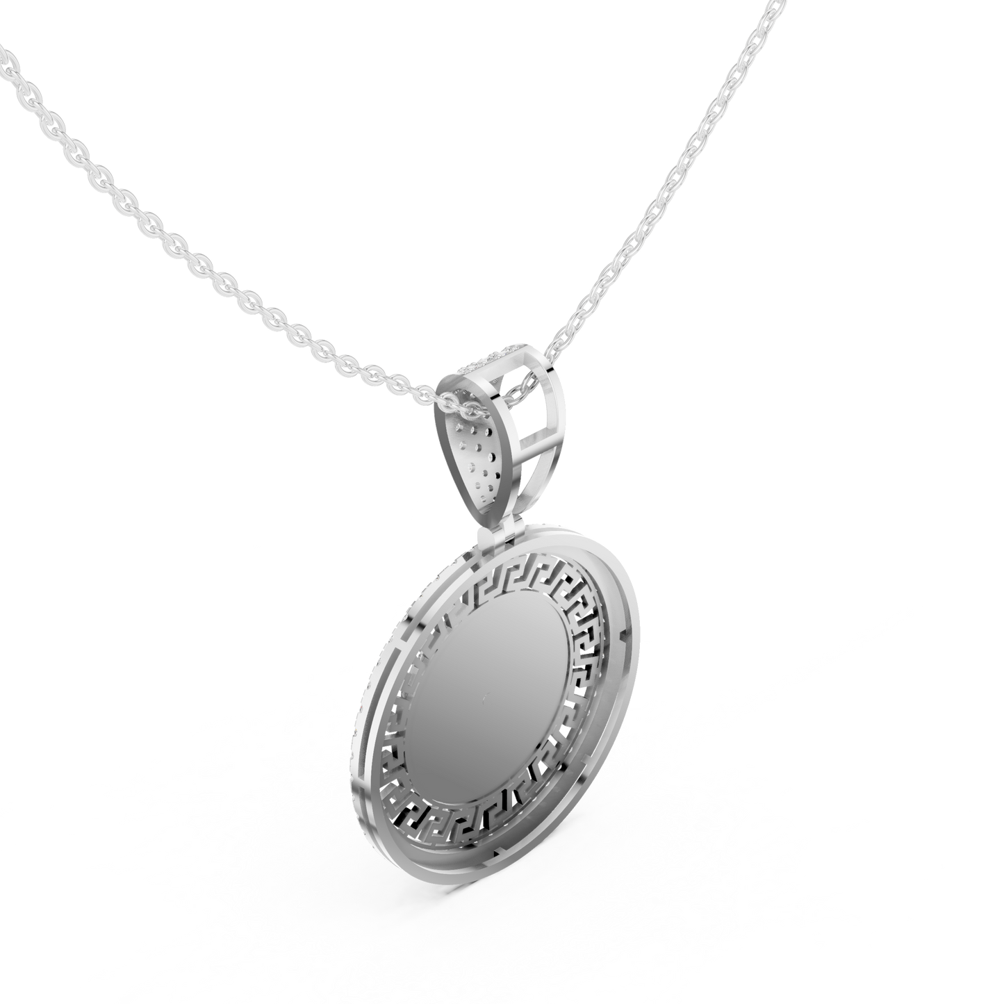 Ancient Greek Power Symbol - Modern Luxury Diamond Craft - Bold Look Premium Royal Energy