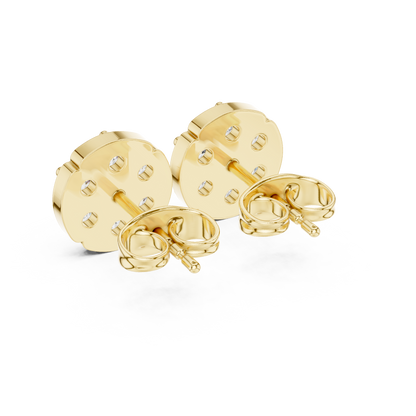 Noble Floral Diamond Studs | Ultra Premium Jewelry Design | Timeless Gold Elegance Earrings Piece
