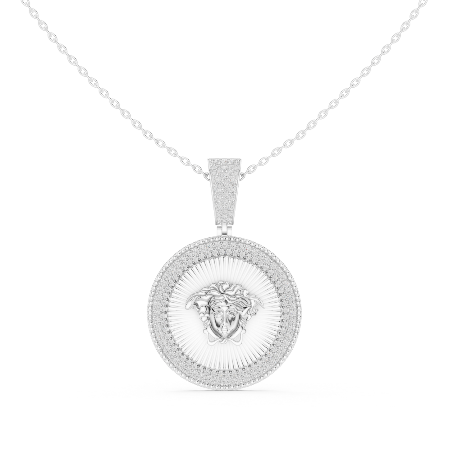 Medusa inspired pendant designed for leaders who wear confidence not trends