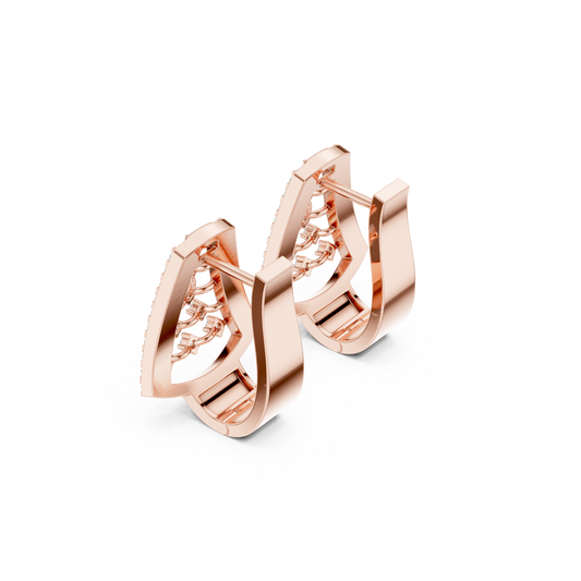 Mythic Lattice Prism Earrings | Aurora Diamond Structure Glow | High Couture Radiance For Her