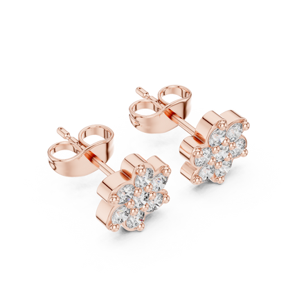 Luminous Petal Diamonds | Crown Jewel Studs | Exalted Luxury Craftsmanship