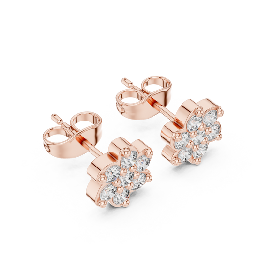 Luminous Petal Diamonds | Crown Jewel Studs | Exalted Luxury Craftsmanship