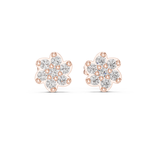 Luminous Petal Diamonds | Crown Jewel Studs | Exalted Luxury Craftsmanship