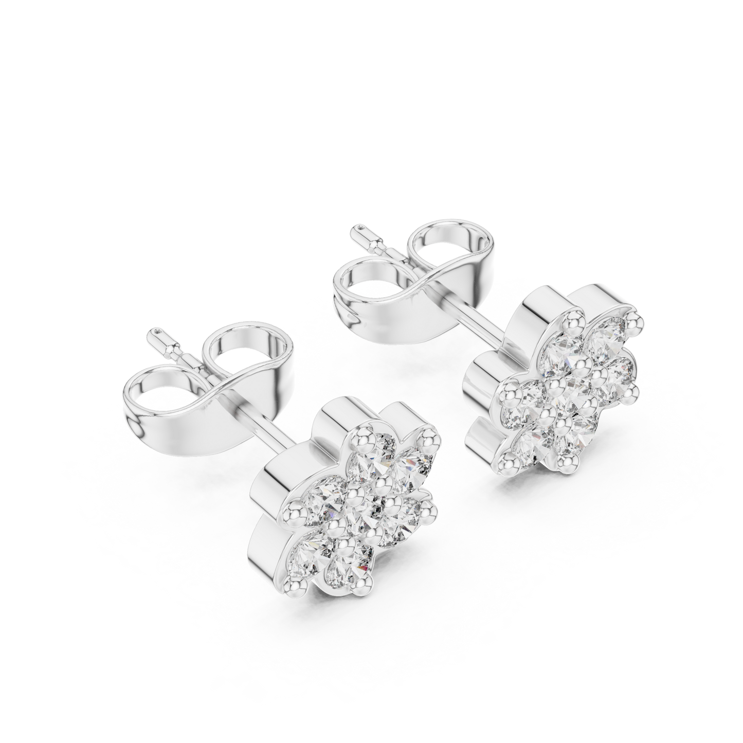 Luminous Petal Diamonds | Crown Jewel Studs | Exalted Luxury Craftsmanship
