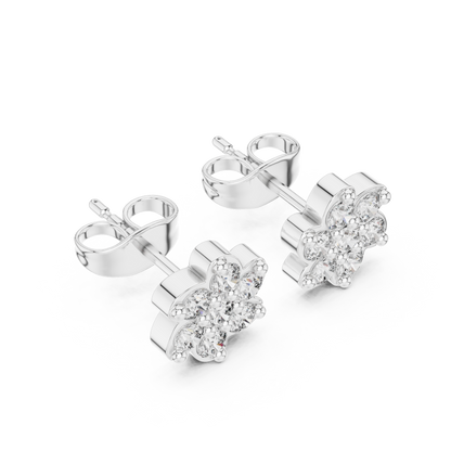 Luminous Petal Diamonds | Crown Jewel Studs | Exalted Luxury Craftsmanship