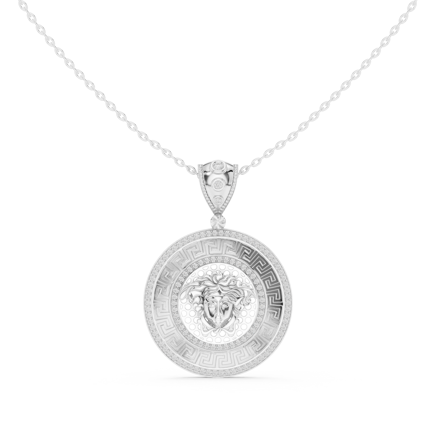 Legendary Medusa Coin Necklace | Mythology Inspired Luxury Craft | Power Statement Jewelry For Elite Taste