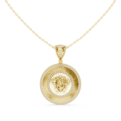 Legendary Medusa Coin Necklace | Mythology Inspired Luxury Craft | Power Statement Jewelry For Elite Taste
