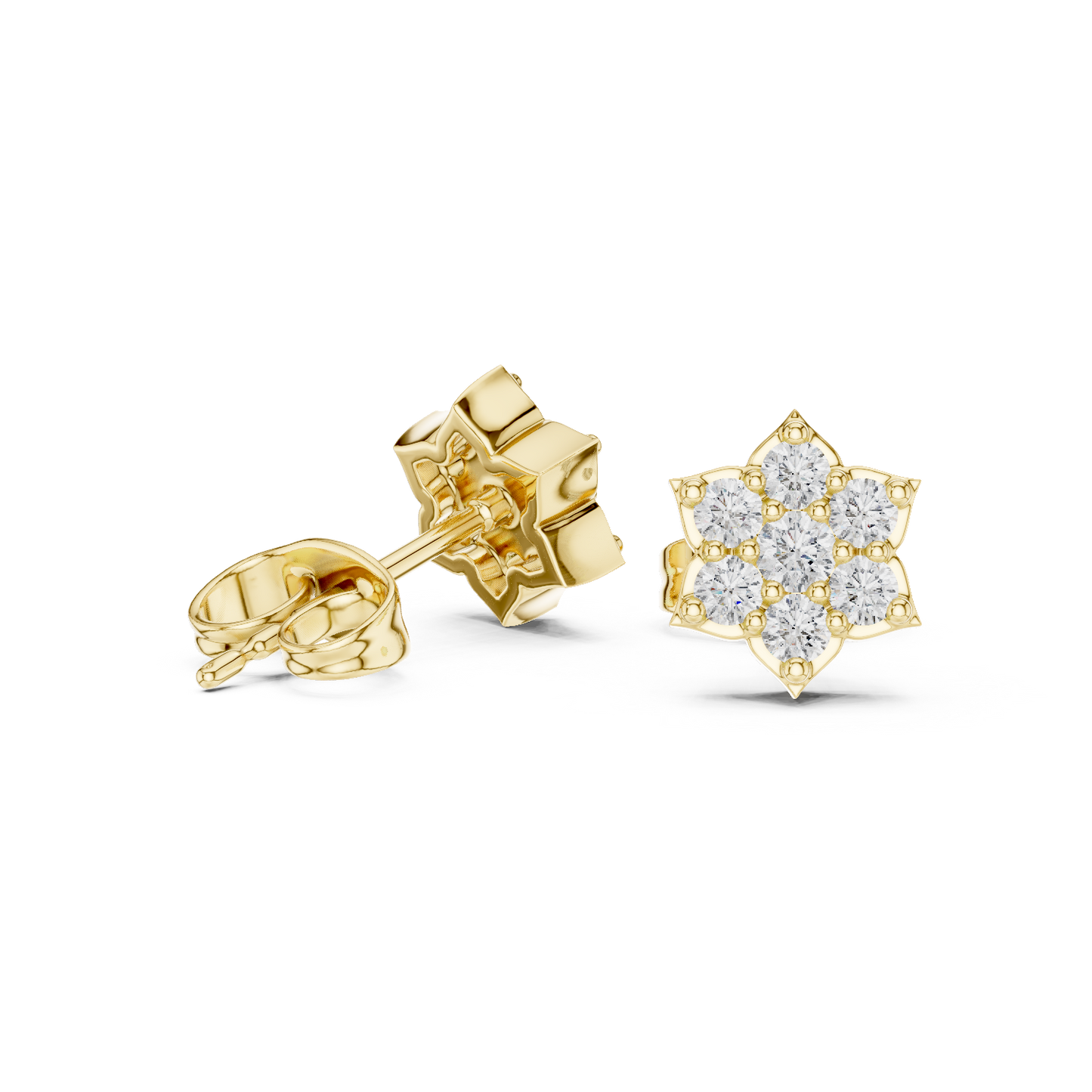 Rare Diamond Earrings | Couture Floral Design | Unmatched Sparkle For Royal Souls