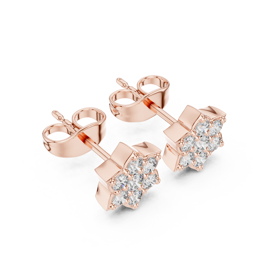 Rare Diamond Earrings | Couture Floral Design | Unmatched Sparkle For Royal Souls