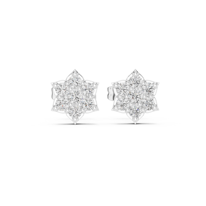 Rare Diamond Earrings | Couture Floral Design | Unmatched Sparkle For Royal Souls