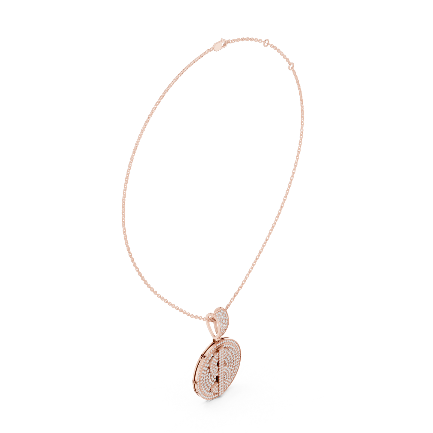 Elite Dollar Icon Iced Diamond Pendant Luxury Status Street Jewelry Statement