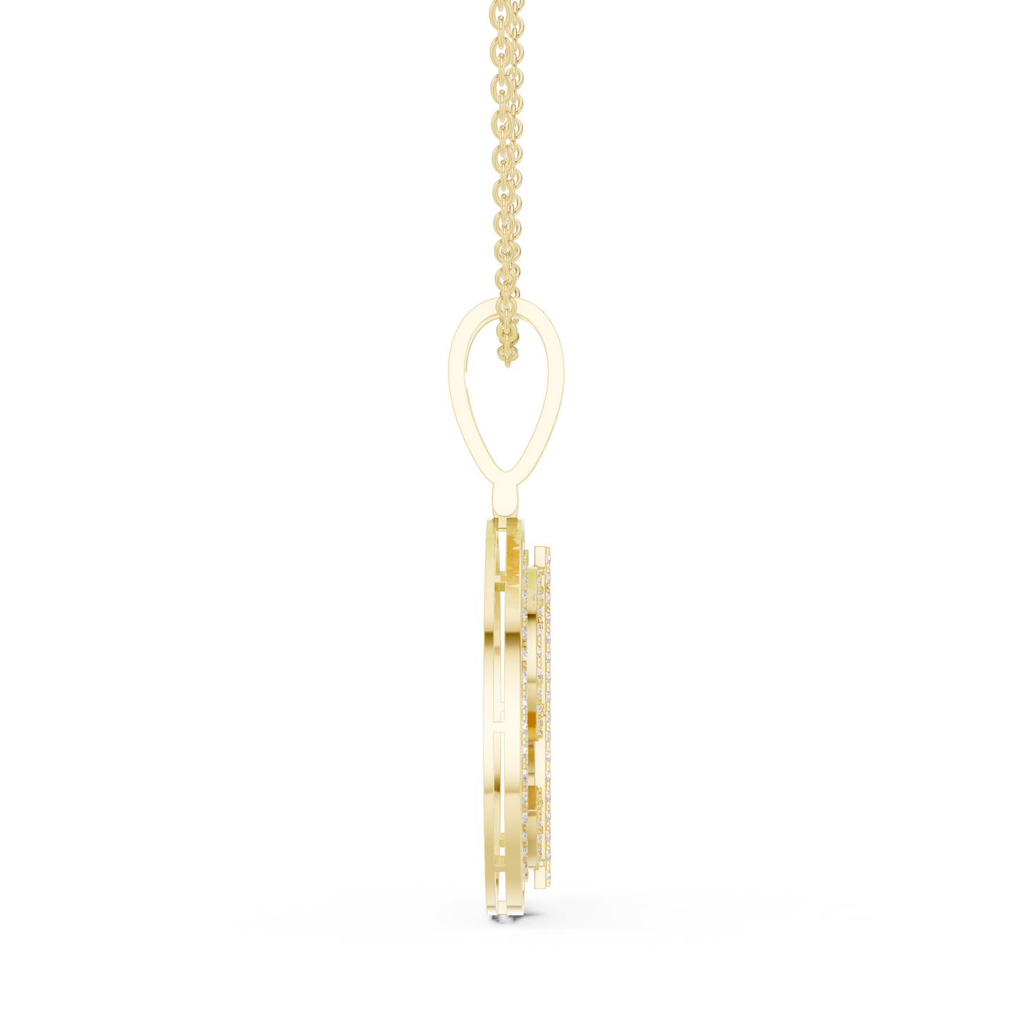 Elite Dollar Icon Iced Diamond Pendant Luxury Status Street Jewelry Statement