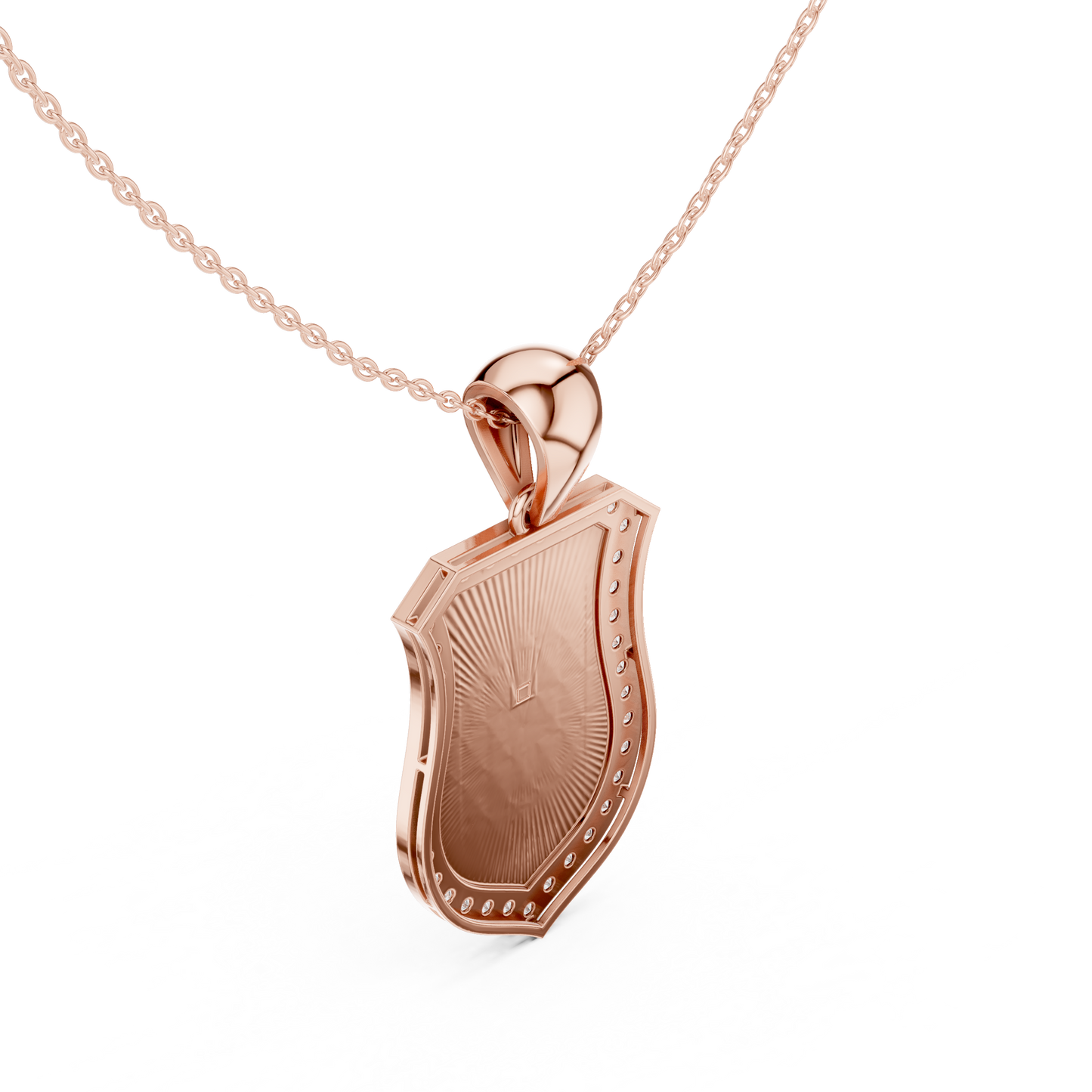 Nautical Anchor Shield Pendant | Diamond Studded Luxury Necklace | Bold Unisex Symbolic Jewelry Gift