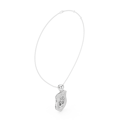 Nautical Anchor Shield Pendant | Diamond Studded Luxury Necklace | Bold Unisex Symbolic Jewelry Gift