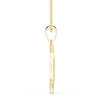 Nautical Anchor Shield Pendant | Diamond Studded Luxury Necklace | Bold Unisex Symbolic Jewelry Gift