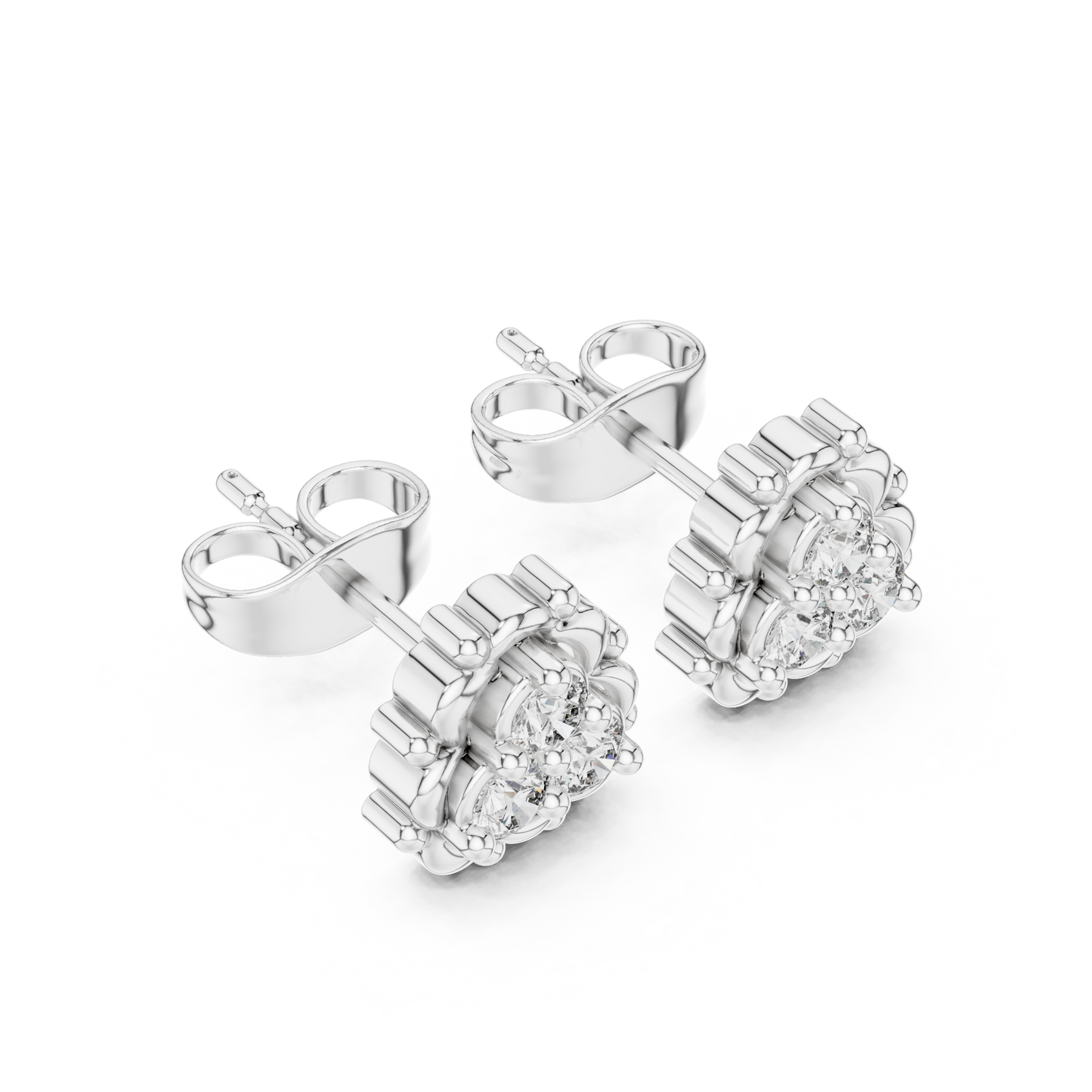 Trinity Diamond Clover Ring, 14K Gold Floral Cluster Ring, Minimalist Vintage-Inspired Promise Ring, Dainty Everyday Stack Ring