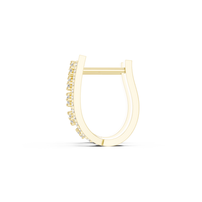 Neo-Couture Diamond Earrings | Precision-Set Luxury Gold | Limited Atelier Diamond Earrings | Contemporary Gold Heirloom