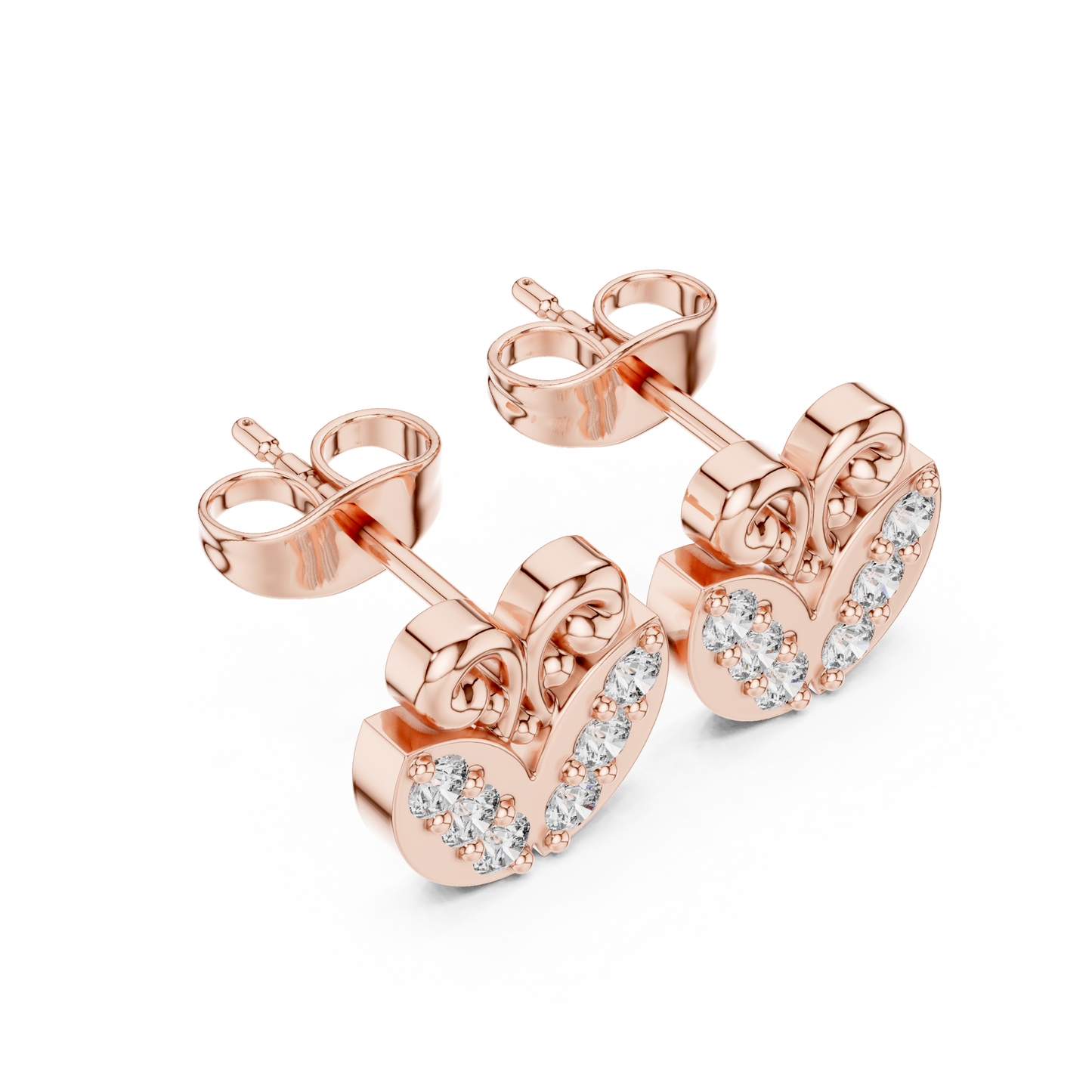 Moissanite Stud Earrings in Gold – Brilliant Sparkle Affordable Luxury Jewelry - Small Diamond Earrings for Women – Classic Gold Studs Everyday Wear